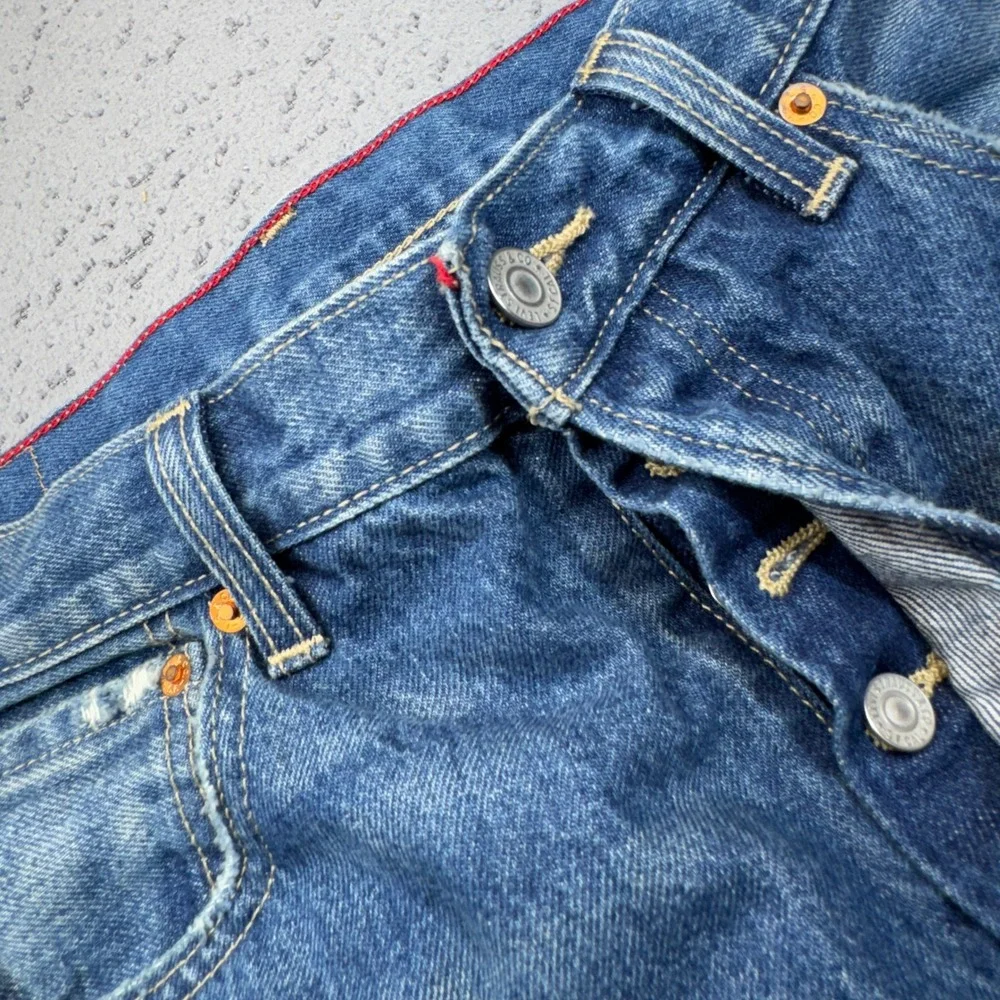 Levis 501 Jeans Mens 32x32 Blue McLaren MP4/4 McLaren F1 2nd Prototype Racing